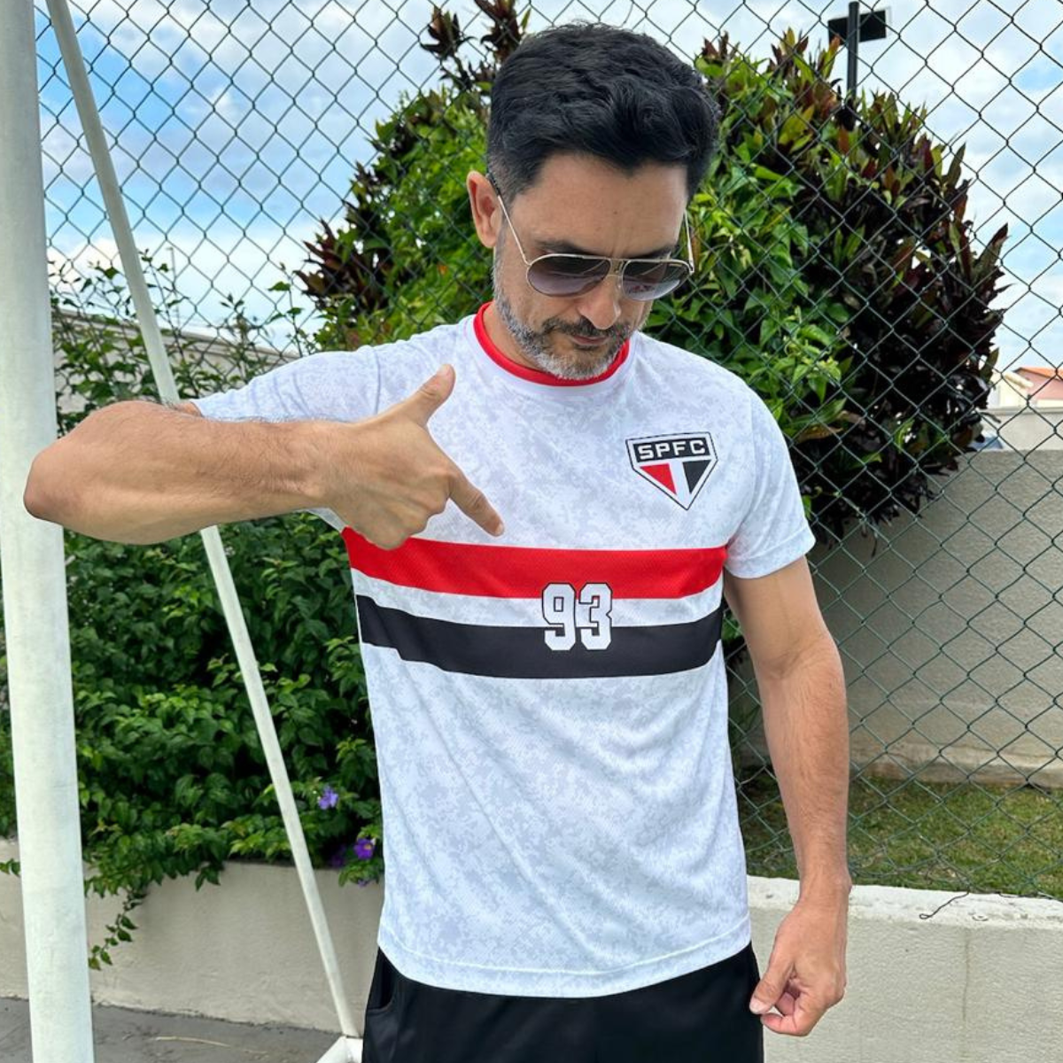 Camisa São Paulo Futebol Clube branca tradicional tri mundial 93